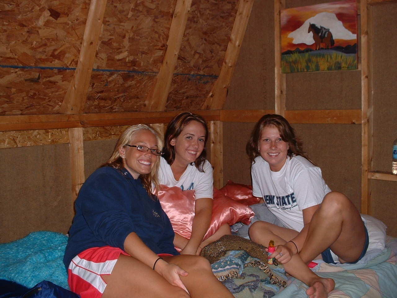 girls in barn