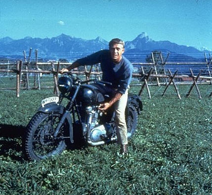 Steve McQeen in The Great Escape